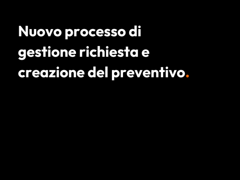 Introduzione al nuovo sistema di gestione richieste e creazione preventivi.